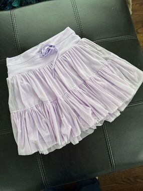 POPFLEX Pirouette Lilac Tiered Mini Tulle Skirt